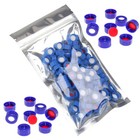 6000xautosample Vial Cap 9-425 Hplc 2ml Vial Screw Thread Blue Caps 9mm