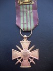 Wwi 1918 France Croix De Guerre Des Thatres Toe Military War Cross Medal Scarce