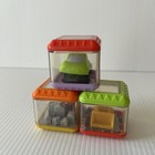 Fisher-price Peek A Boo Blocks Lot  3  Vtg Car Plane Bulldozer
