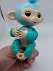 Fingerlings Quincy Teal Glitter Monkey Interactive Baby Pet Wowwee Tested