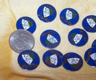 Vintage Lot Of 11 Kappa Delta Sorority Small Thin Metal Crest Discs  3 4  - Kd