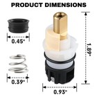 2 Pack Rp25513 Faucet Stem Replacement Kit Compatible For Delta