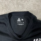 Reebok Ufc Mens Long Sleeve T-shirt Black Graphic Honor Respect Strength Size M