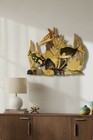 Aloha Wood Art Le Family Hawaiian Reef Intarsia Turtle Tropical Fish Wall Art