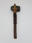 Antique Native American Indian Stone Head War Club Axe Tomahawk