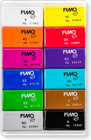 Fimo Soft Oven Bake Polymer Clay  Set Of 12 Assorted Colors  25g Each  - Clay Fo