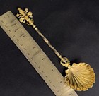 Antique Italian 800 Silver Sugar Shell Serving Spoon Florentine Fleur-de-lis 40g