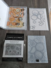Stampin Up Stamp And Die Set And Embossing Folder - Sweet Citrus Used