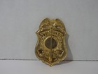 Vintage Gold Tone Security Guard Badge - 3  Tall Collectible Novelty Badge