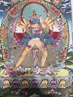 36  Tibet Tibetan Cloth Silk Buddhism Kalachakra Buddha Tangka Thangka Mural