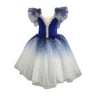 Kids Girls Tutu Sparkly Dance Costume Recital Ballet Dress Full Skirt Gradient