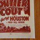 Frontier Scout  1938  1sh Vintage Movie Poster 27x41  Rare Western  Linen Backed