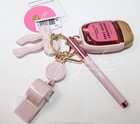 Bath   Body Works Pocketbac Hand Sanitizer Gel Holder Whistle Pen Clip Bow Pink