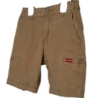 Levi s Boys Beige Cargo Shorts Size 10 Regular Fit Twill Cotton Button Pockets