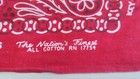 Vintage 40 50s Key Bandana Advertising Work Wear Bandana Hankerchief - 19  X 18 