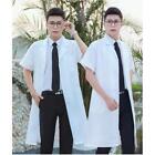 Doctor Work Clothes Men White Coat Medical Lab Uniform Scientist Jacket S 3xl