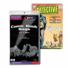 Pack Of 100 Bcw Silver regular Thick Comic Bags  1-sil-thick 