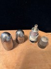 Art Deco     Sterling Silver Thread Holder With Sterling Thimble