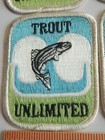 4 Vintage Trout Unlimited Fishing Patch Nos Mint 1980s - 1990s