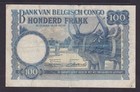 Belgian Congo 100 Francs 1951 P-17d Fine