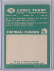 1960 Topps Cfl  78 Thomas corky  Tharp Nr-mint Set Break