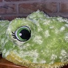 Dan Dee Collectors Choice Frog Curly Plush Green Yellow 29  Floppy Pillow 2012
