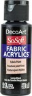 Sosoft Fabric Acrylic Paint 2oz Lamp Black