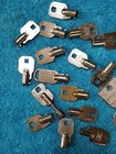Lot Of 22 Vintage Round Tubular Barrel Keys Locksmith Supply Security Vending