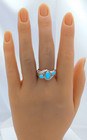 Gorgeous New Carolyn Pollack Sterling Silver Turquoise Ring Size 9