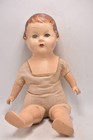 Antique 1930s Effanbee Style Composition Doll Sleepy Eyes Cloth Body Collectable