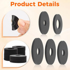 Flat Rubber Washers Assortment Kit 143pcs 10 Sizes 7mm To 30mm Seal Gasket For