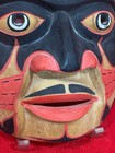Vintage Pacific Northwest Carved Wood Mask