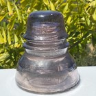 California Glass Insulator Hoop Skirt Gorgeous Light Purple Huge Bubble On Front