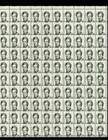 Error Misperf Scott 1861  20c Stamp Thomas H  Gallaudet   Sheet Of 100 Mnh  Gum