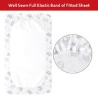 Fitted Crib Sheets For Baby Silky Soft Microfiber Crib Sheet Elephant 52   x28   