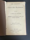1891 Soliders First Aid Handbook Us Army Med Department Indian Wars Medical Book