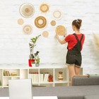 9 Pack Boho Woven Wall Baskets Set  Eco-friendly Seagrass Decor For Home  Living