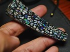Pipe Smoking Fossil Wood Opalized Mozaik Bright Opal Free Case Leather