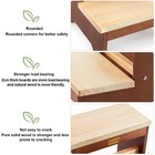 Wooden Two Step Stool For Adults And Kids  Bed Stepstool With Two-colour  Hea   