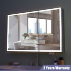 Dimmable Led Lighted Medicine Cabinet   Mirror Wall-mounted Bathroom Cabinet