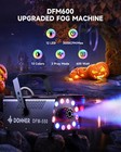 Donner Dfm-550 Fog Smoke Machine 550w 2000cfm Rgb Party Stage Light   Remote