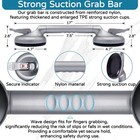 Suction Grab Bar For Shower Bathtub Heavy Duty Handle With Strong Cup