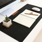 Mouse Mat Silky Touch Non-slip Deskpad Laptop Mousepad Rectangular Wine Red