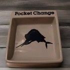 Potpourri Press Pocket Change Tray Sailfish Design Coin Valet Made Japan