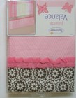 2   Juliette Pink Floral Window Valances 36  To 48  Girls Nursery Bedroom New