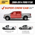 For 09-14 Ford F150 F-150 Supercrew Cab 6   Running Boards Side Steps Super Duty