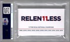 Geno Auriemma Hand Signed Business Card         Psa Slabbed         Uconn Coach