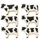 7 Piece Farm Barn Tractor Cow Pig Horse Sheep Chicken Cookie Cutter Set Metal
