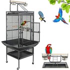 Large 61 In Bird Cage Parrot Cockatiel Play Top Chinchilla Parakeet Macaw Cage