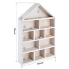 Threehoney House Shaped Wooden Shadow Cubby Box 10 W X 2 1 4 D X 15 H Hanging   